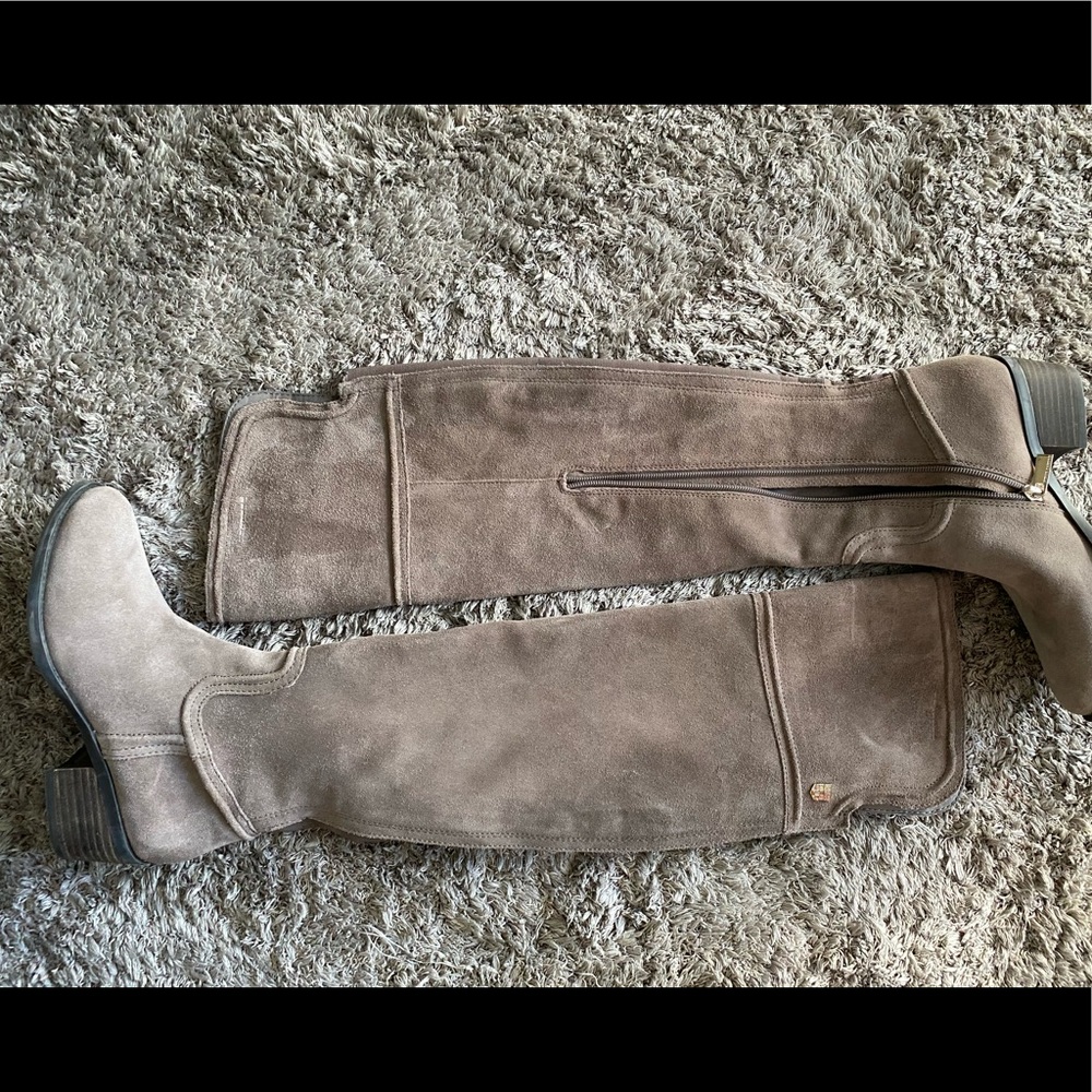 Vince Camuto OTK grey boots